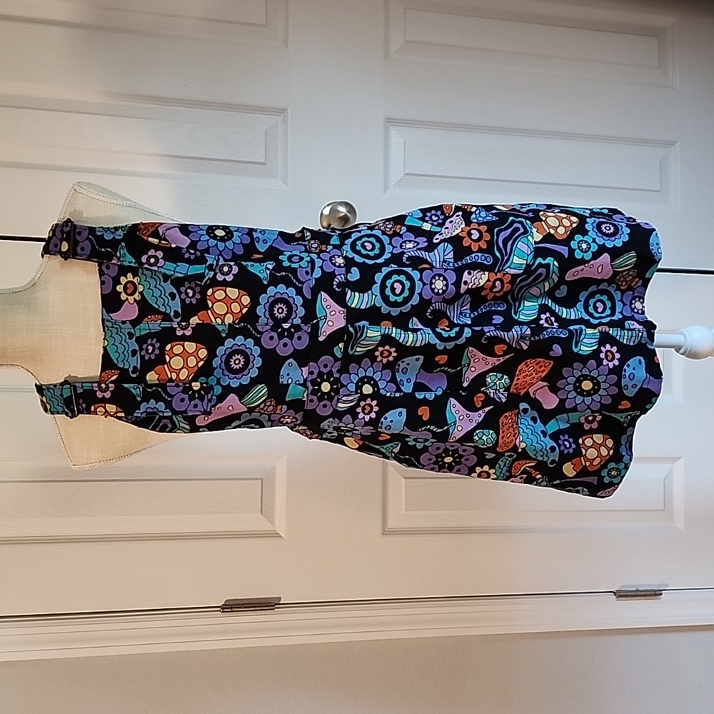 Run & Fly  Mini Jumper Dress in Magical Mushroom Psychedelic Print
